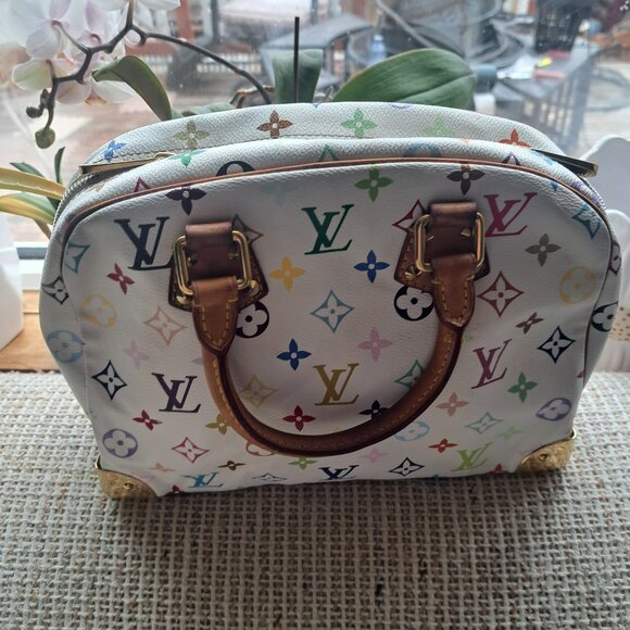 Auth Louis Vuitton Monogram Multicolor Trouville Bag With Dustbag - Picture 2 of 8